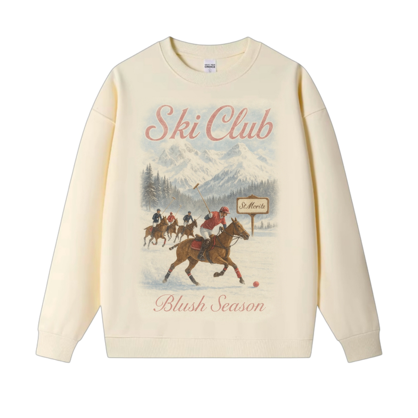 VHERSO SKI CLUB BLUSH SEASON SWEATSHIRT