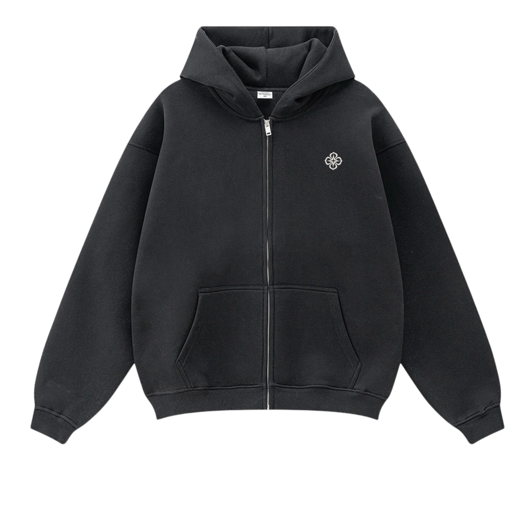 DARK GREY LOGO ZIP-UP