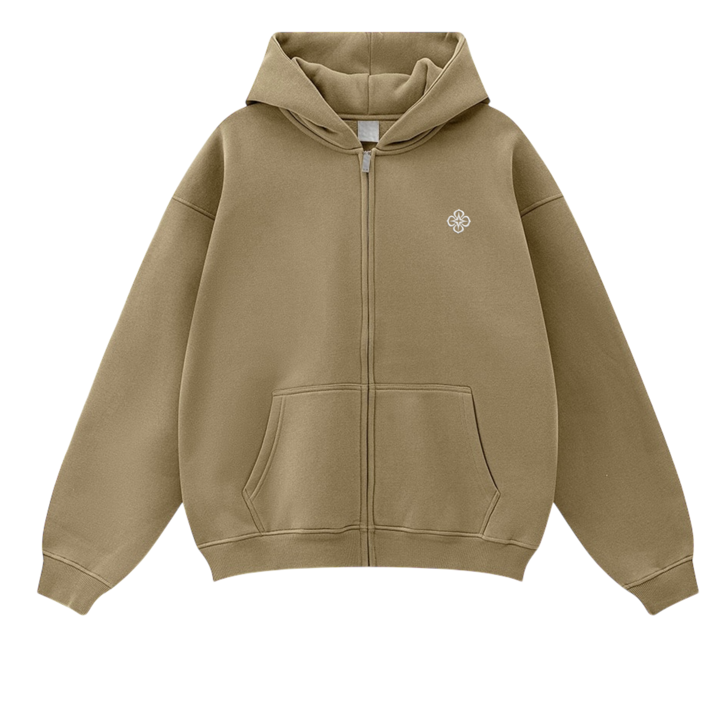 DARK GREY LOGO ZIP-UP