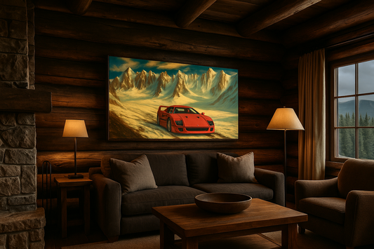 FERRARI F40 ALPINE DRIVE CANVAS