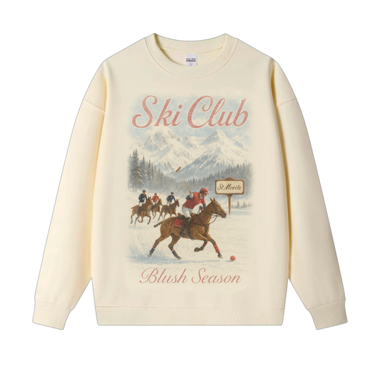 VHERSO SKI CLUB BLUSH SEASON SWEATSHIRT