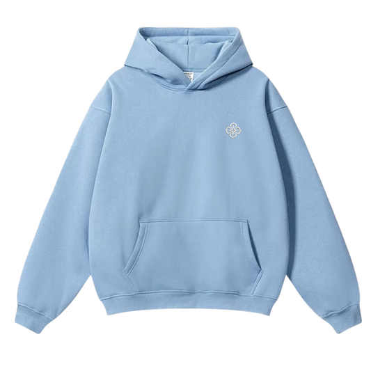 HAZE BLUE LOGO HOODIE