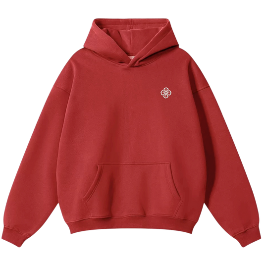 RED LOGO HOODIE