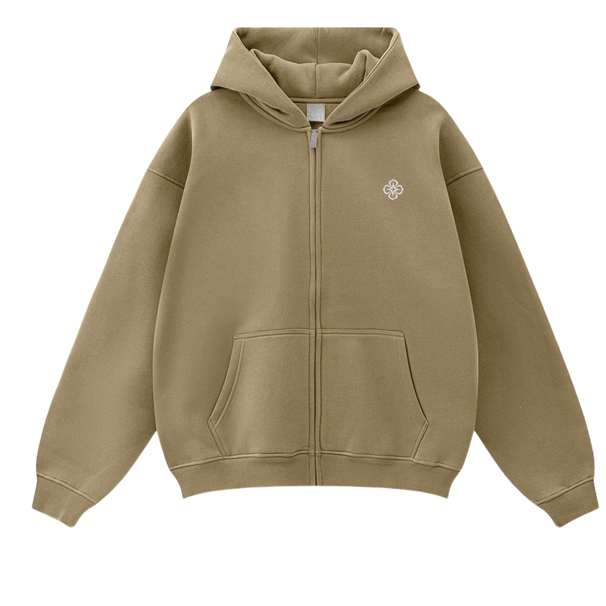 CARAMEL LOGO ZIP-UP