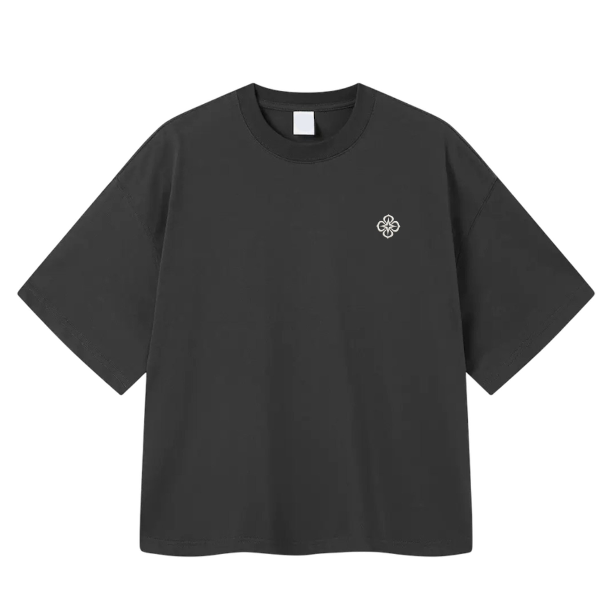 DARK GREY LOGO TEE