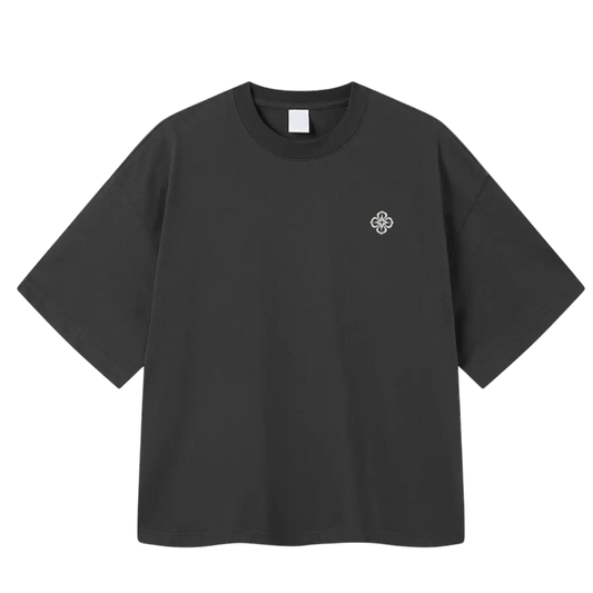DARK GREY LOGO TEE