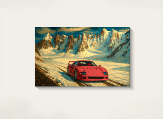 FERRARI F40 ALPINE DRIVE CANVAS